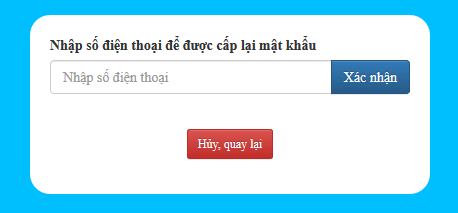 quen mat khau bao gia